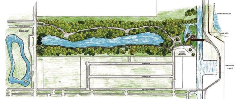 Meraux Foundation rendering of the Chenier Nature Park and Trail