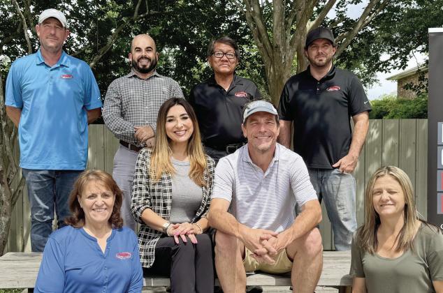 Pictured is the executive team of SSE Steel Fabrication. Back, from left: Brett Airhart, Nick Echeagaray, Pisan Srinal and David Dudenhefer Jr. Front, from left: Bonnie Charrier, Mindy Nunez Airhart, Justin Airhart and Kristy Merwin. Not pictured: Jacob Walls.
