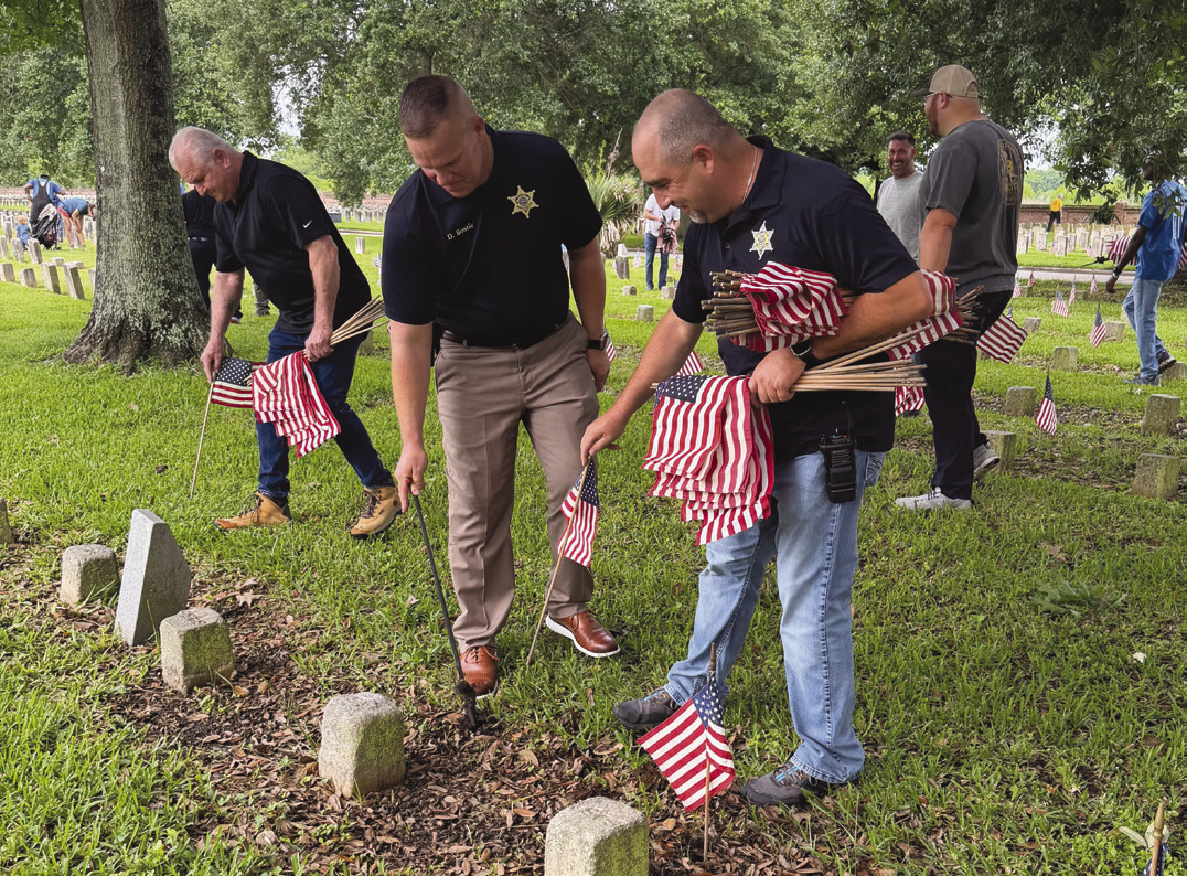 From left: SBSO Sgt. Stephen Imbraguglio, Col. Daniel Bostic Jr. and Dep. Jules Martin Jr.