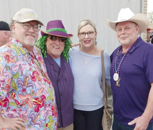 Chris Haines, Harry and Marcia Goff, and Louis Pomes at the Arabi Art Market. The Goff’s are out-oftown visitors who were given a tour of the successful Meraux Foundation cultural arts developments in St. Bernard Parish.