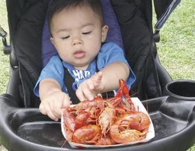I might be young, but when it comes to crawfish I have a big appetite.