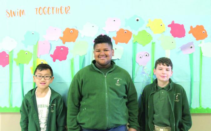 Pictured are Joseph Davies Elementary’s Fifth Grade Students of the Month for January 2023: Ethan Nguyen, Clifton Melerine, Lavar Varnado and Bryson Hoey.