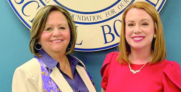 School Board President Diana Dysart and Vice-President Katherine Lemoine