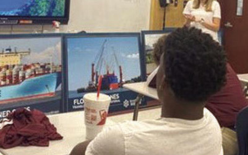 Jeanne E. Ferrer, a River Boat Pilot with the Crescent River Port Pilot Association, discussed how important the maritime industry is to St. Bernard Parish. Ferrer also sits on the St. Bernard Port, Harbor and Terminal District board as the President.