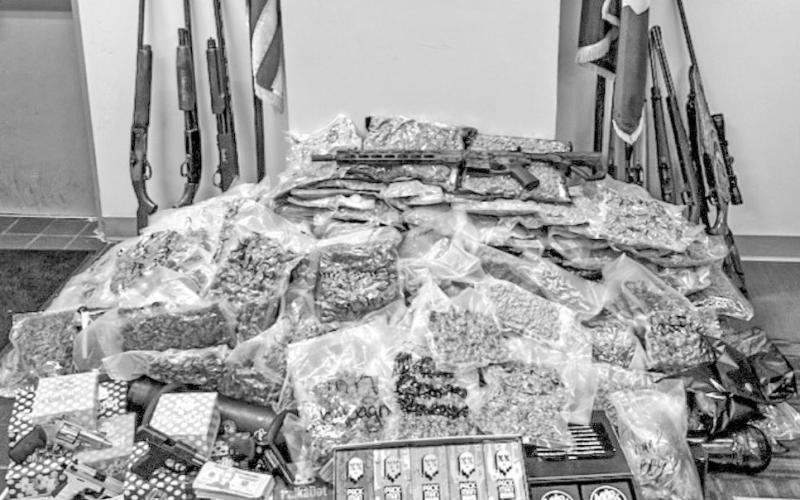 Pictured is some of the evidence collected from this investigation.