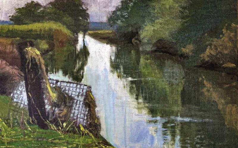 Bayou la Loutre as captured so well by Artist Claude Ellender. Beauty in St. Bernard for generations to see.