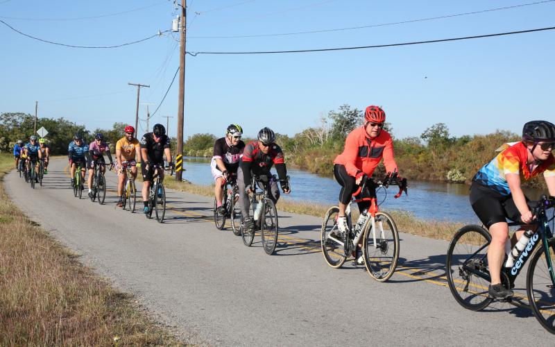 Cyclists participating in the 2023 Tour Da Parish. Photo provided by Chandler Adams, St. Bernard Chamber of Commerce