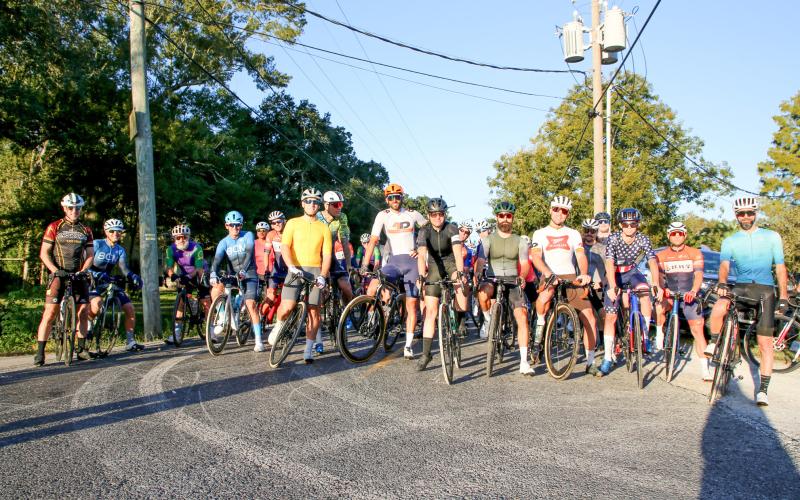 Cyclists about to begin the 2023 Tour Da Parish. Photo provided by Chandler Adams, St. Bernard Chamber of Commerce