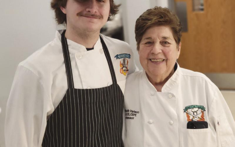 Legendary Chef Ruth Varisco who was also on hand in support of students like Mason Siener.