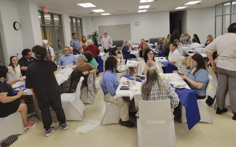 Nunez Culinbary Students hosted the Practicum - the culmination of the skills learned via the curriculum and the kitchen.