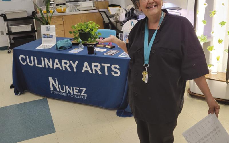 Culinary Instructor Ronda DeForest is all smiles after the success of the event.