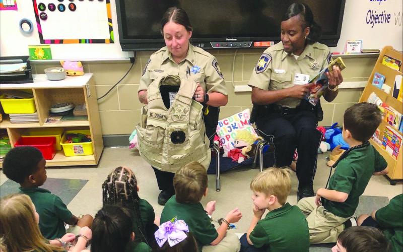 St. Bernard Sheriff’s Office Deputies Visit With Students