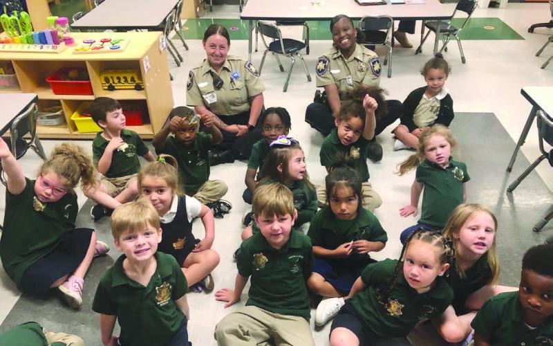 St. Bernard Sheriff’s Office Deputies Visit With Students