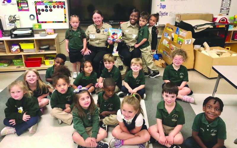 St. Bernard Sheriff’s Office Dep. Whitney O’Brien, with the Field Operations Bureau Patrol Division, and Dep. Paradise Donaldson, with the Corrections Division at the Parish Prison, visited with students at Joseph Davies Elementary School April 10. These types of visits are important for building strong relationships between law enforcement and youth to foster trust, respect, and lasting community connections.