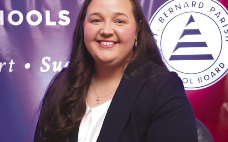 Teacher of the Year Honoree Casi Kie of N.P. Trist Middle School.