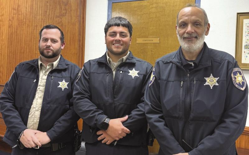 From left: Dep. Alan Clomburg, Dep. Jose' Alfaro and Dep. Paul Rodi, all of the Corrections Division at St. Bernard Parish Prison.