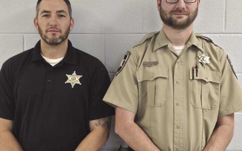 From left: Dep. Pedro Cardoso and Dep. Grant Evans, both of the Corrections Division at St. Bernard Parish Prison.