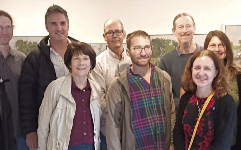 Pictured are the ten artist at Crevasse 22 art show. Ten new messengers for the beauty and culture of St. Bernard Parish