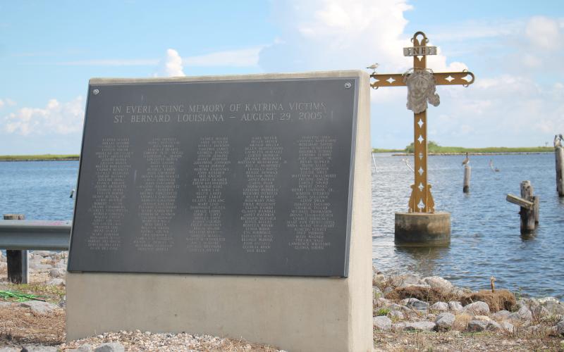 Shell Beach Katrina Memorial. Photo by Amber Prattini Wallo.