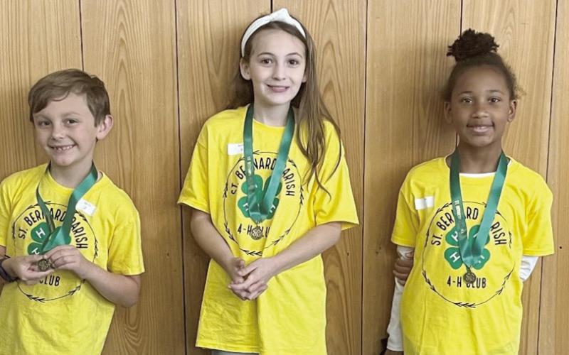 NO PETS: First Place: Ryeigh Jackson (CES); Second Place: Gage Leboeuf (LES); and Third Place: Violet Leblanc (MES).