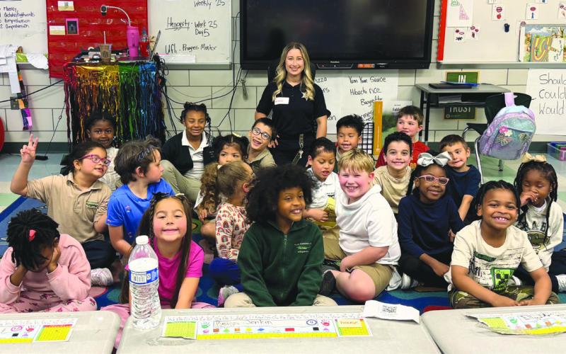 Sgt. Rachel Culpepper of the Corrections Division’s Juvenile Detention Center participated in Arabi Elementary’s Literacy Week by visiting with and reading to students.
