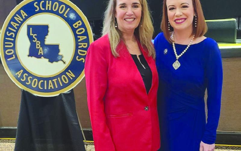 Dr. Janet Pope and Dr. Katherine Lemoine at the swearing in ceremony of the LSBA.