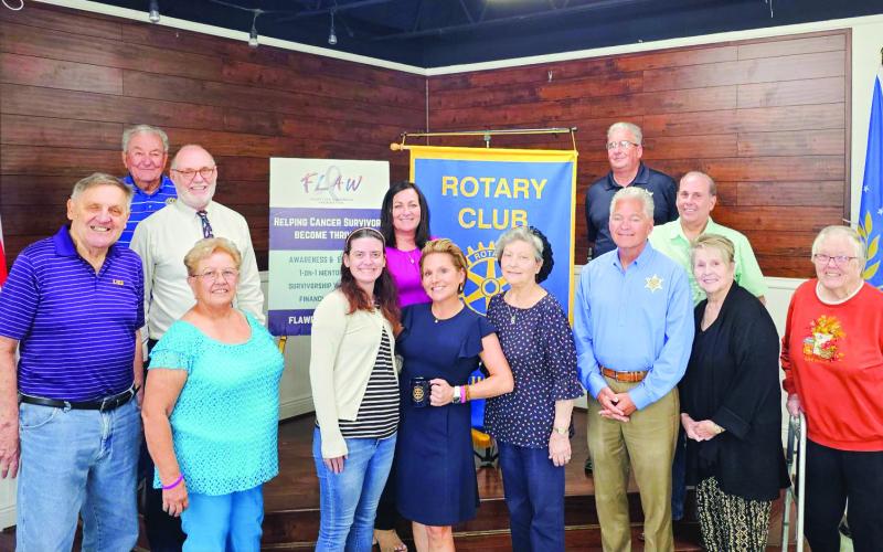 The Rotary Club of St Bernard recently was visited by Fight Like a Warrior (FLAW) Foundation’s CEO &amp;amp; President Taysha Gibbs. She enlighten the club on her foundation’s mission, educational awareness, 1 on 1 mentorships, workshops and support for Cancer survivors. To learn more please visit FLAWFOUNDATION.ORG.