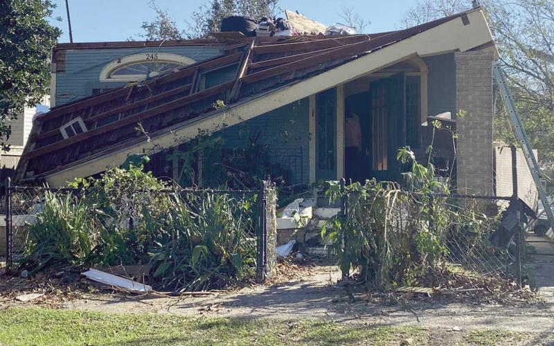 On December 14, a tornado caused major, destructive damage to homes and structures in Arabi.