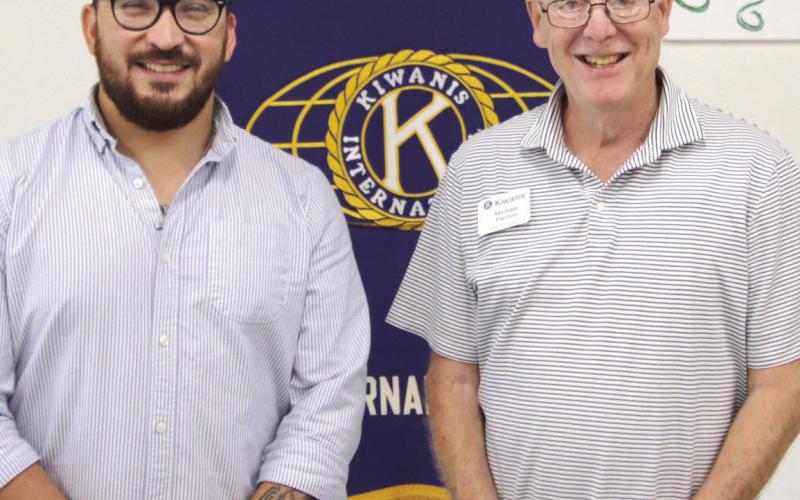 Pictured, from left: Jonathan Zelaya (President of Honduras Compassion Partners) and Michael Pechon (St. Bernard-Arabi Kiwanis Club President).