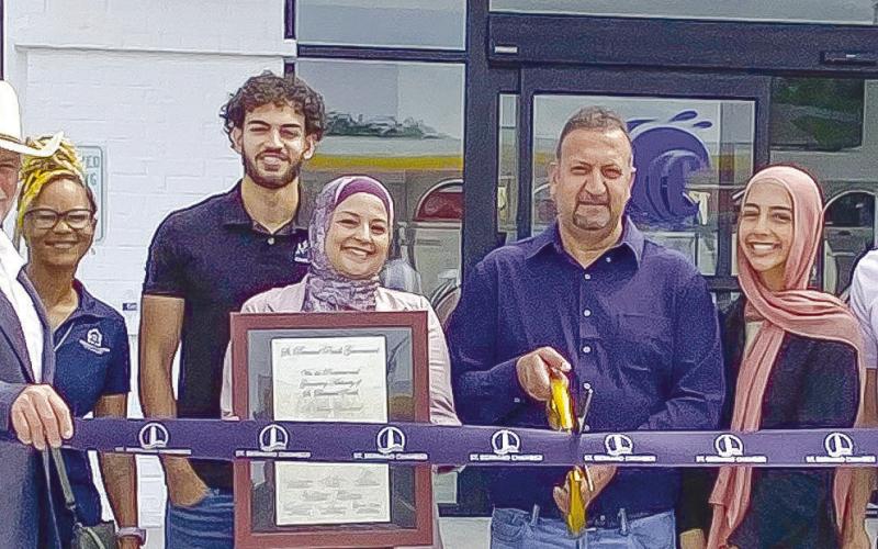 Parish President Louis Pomes along with members of his staff, members of the St. Bernard Chamber of Commerce, and Chamber Director Rhett Pritchard, were all on-hand for the Grand Opening and ribbon-cutting ceremony at Arabi Coin Laundry on May 28.