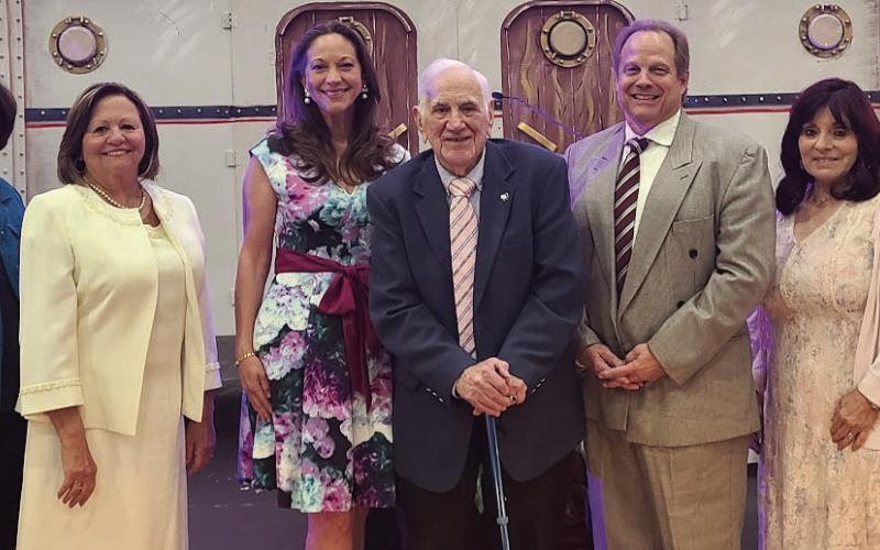 St. Bernard School Board members pose for a photo at it's recent annual Celebrating Our School Community Banquet. From left: School Board Members Kelly Le-Bowman, Superintendent Doris Voitier, Diana Dysart, Millie Harris, Don Campbell, Sean Warner, Rosiland White, Katherine Lemoine and Carly Jackson.