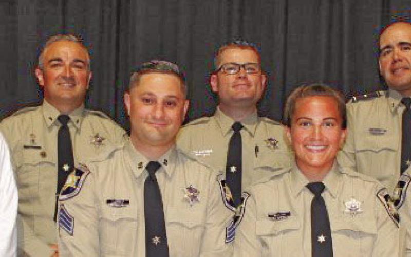 The St. Bernard Sheriff’s Office recently held a basic Special Weapons and Tactics school led by Maj. Robert Norton, commander of Special Operations Division and the SWAT team. Sheriff James Pohlmann, left, with the SBSO SWAT school graduates, first row, from left: Sgt. Codey Babin, Dep. Payton Adams and Dep. Bryce Perez. Second row, from left: Dep. Gabriel Roques, Sgt. Blake Kelly and Lt. Warren Chambon. Not pictured is Agent Colin O’Brien.