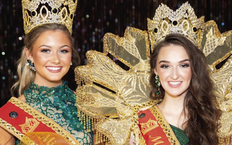 Pictured, from left: Averi Blyss Crawford, Miss Teen St. Bernard Parish Redfish Festival Queen 2022 and Megan Marie Assavedo, Miss St. Bernard Redfish Festival Queen 2022. Photo by The Headshots Guy/Zero Four Four Photography