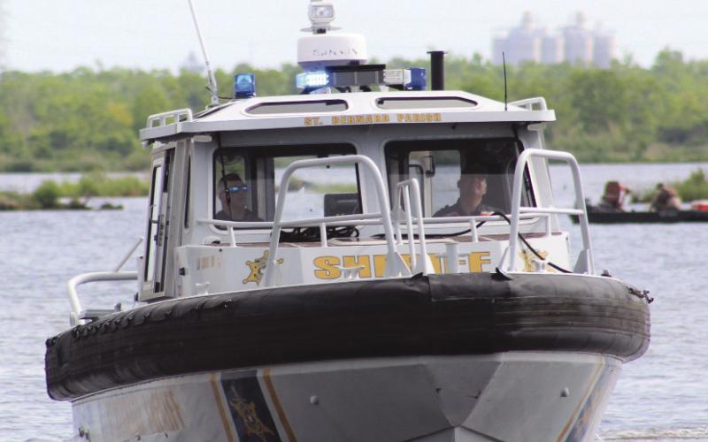 Members of the St. Bernard Sheri's Oce Marine Division and Special Weapons And Tactics Team train year-round, and especially prior to hurricane season, on various types of boats to be prepared to immediately patrol neighborhoods in case of any type of rain event or flooding.