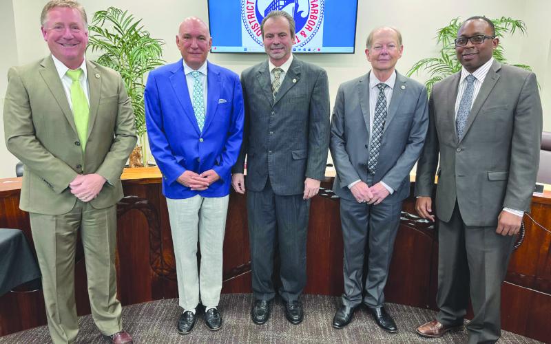 From left: Executive Director Drew Heaphy, Thomas Ajubita, David Kenney, Jr., Walter Cure IV, Larry Aisola, Jr.