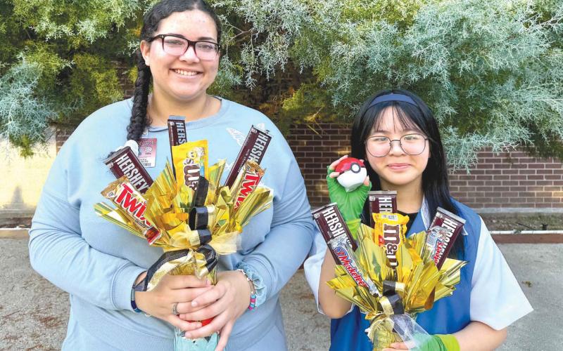 Left to right: Chalmette High National Merit Semifinalists (left to right) Maya Dufrene and Lillian Lai received the incredible news during Owl Week - Chalmette High's annual spirit week filled with dress-up days, class to class competitions, and pep rallies.