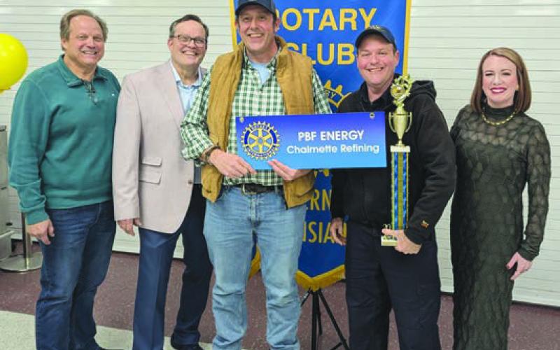 Third place honors at the 26th Annual Rotary Club Corporate Spelling Bee held Feb. 5 went to the St. Bernard School Board team.