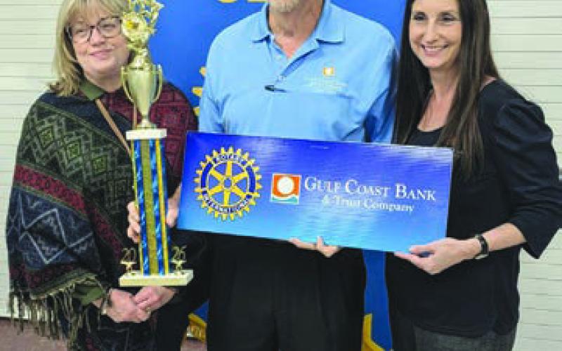 Second place honors at the 26th AnnualRotaryClubCorporateSpelling Bee held Feb. 5 went to the Gulf Coast Bank &amp;amp; Trust Company team.
