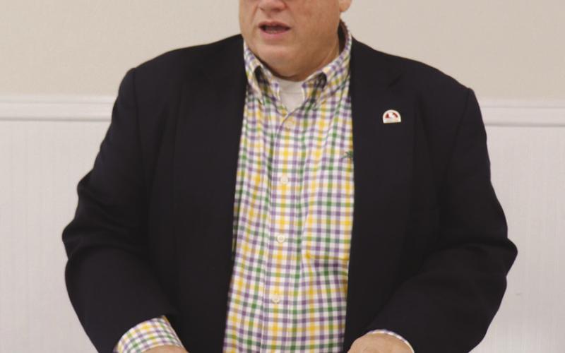 State Rep. Mike Bayham was recently a guest speaker at the St. Bernard Kiwanis Meeting on February 3. Photo by Tony Peralta