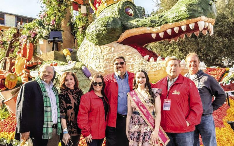 Celebration Gator Delights at Rose Parade