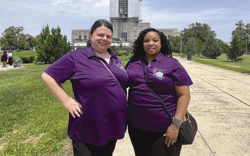 Christina Nelson, Court Advocate and Renada Simmons, Housing Specialist, represented Family Violence Program of St. Bernard at the recent parish Day at the Capitol.
