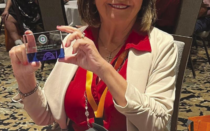 Diana Dysart was honored for her 44 years of service on the St. Bernard Parish School Board