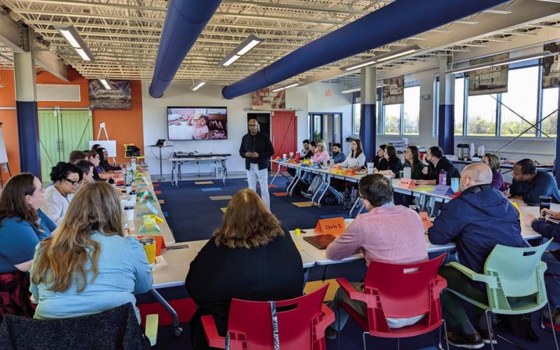 Ronnie Slone from the Slone Group speaks to the St. Bernard Chamber of Commerce's Leadership St. Bernard Class 12 on Thursday, Jan. 16.
