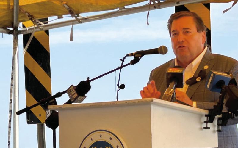Lt. Governor Billy Nungesser also attended the ceremony held in Shell Beach.