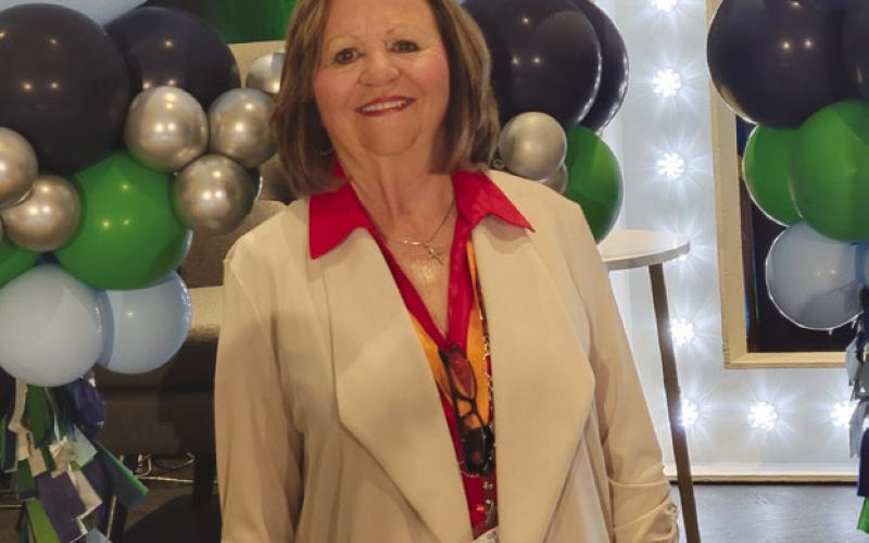School Board President Diana Dysart was honored for her years of service.