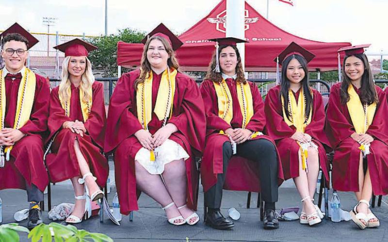 Valedictorians Left to Right: Asma Askar, Denim Bell, Norman Burrey Morales, Grace Gaspard, Elizabeth Groby, Trey Meyers, Brandi Phan, Kimberly Quintanilla, Adison Tregle, Jorge Vargas, Lily Vu