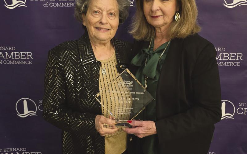 Friend of Tourism Award was presented to the Torres / Burns Trust. Pictured from left: Lena Nunez and Phyllis Diecidue.
