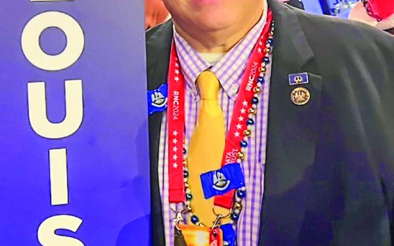 State Rep. Mike Bayham on the floor of the 2024 Republican National Convention.