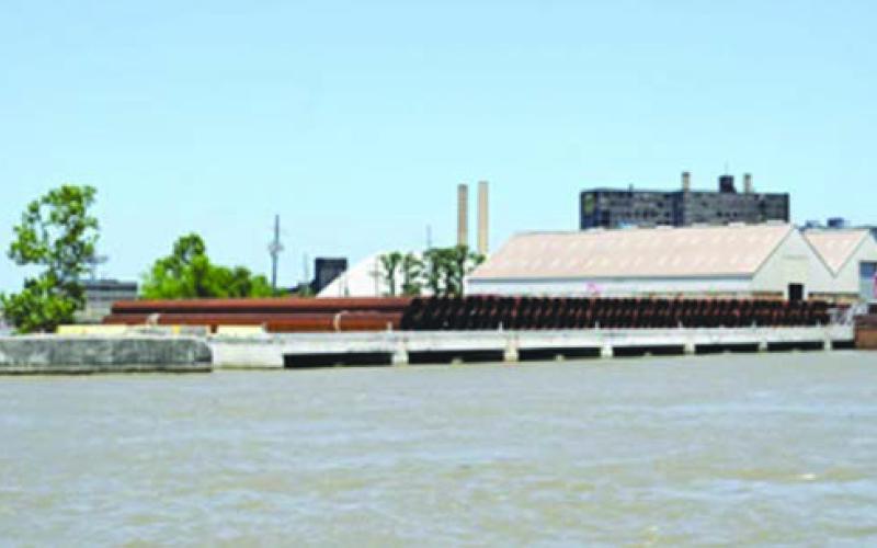 The newly rehabilitated 119-year-old Chalmette Slip. This rehabilitation was the highlight of 2025 for the port.