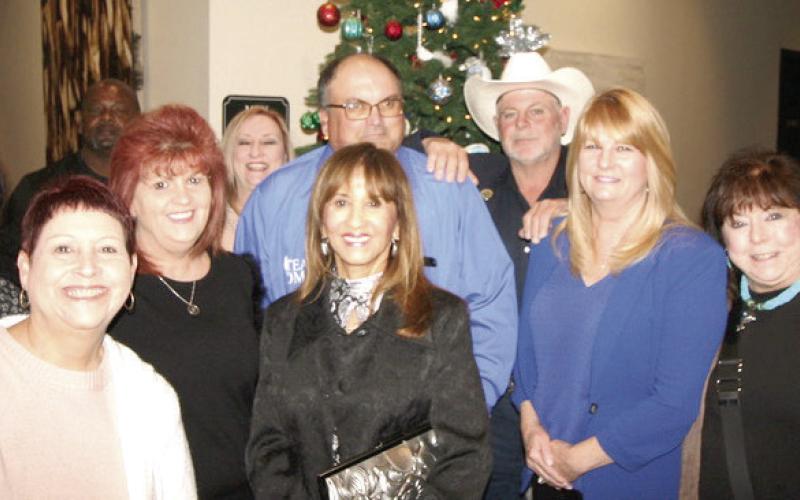 A Christmas celebration at the Palms with friends.